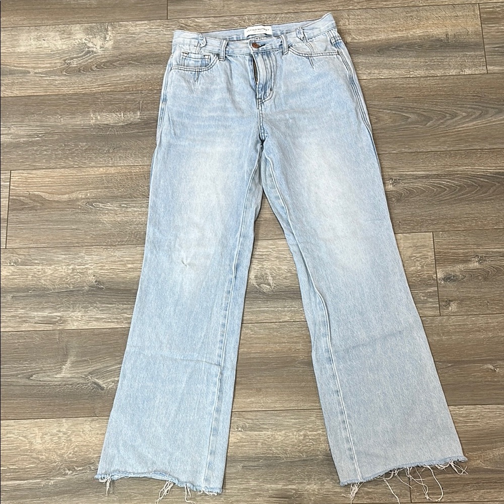 Flying Monkey Blue Flare Wide Leg Jeans